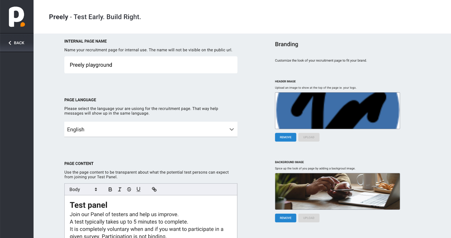 Form inputs